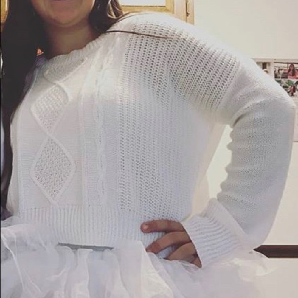 white/cream sweater